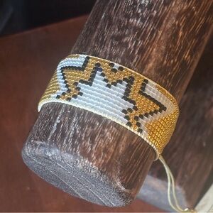 Copper Gold Miyuki Seed Bead Bracelet